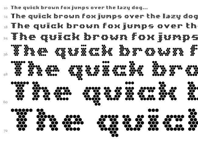 Hex Girlfriend font waterfall